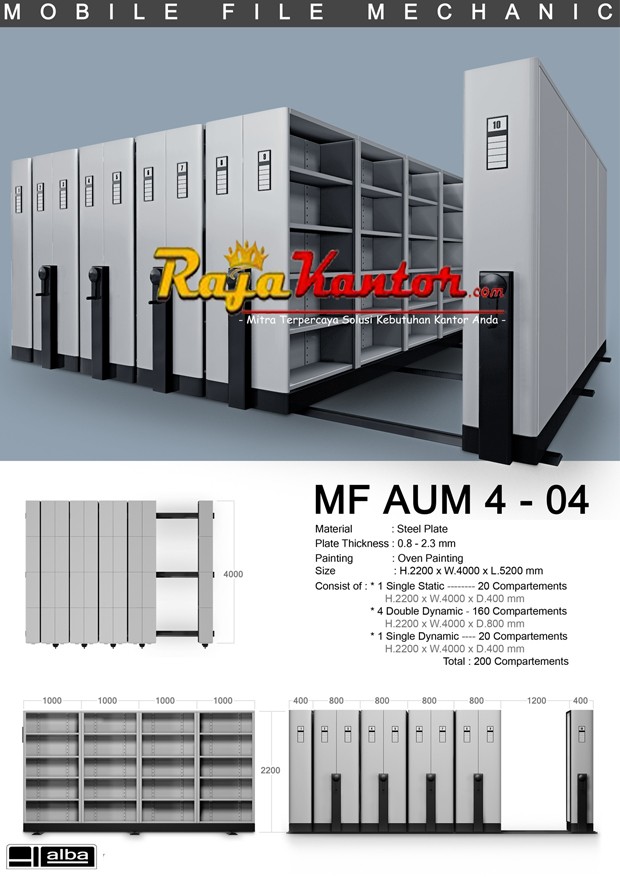 Mobile File Mekanik Alba MF Aum 4-04 Grey