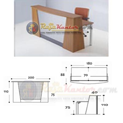 Meja Kantor Modera MRPF-1120
