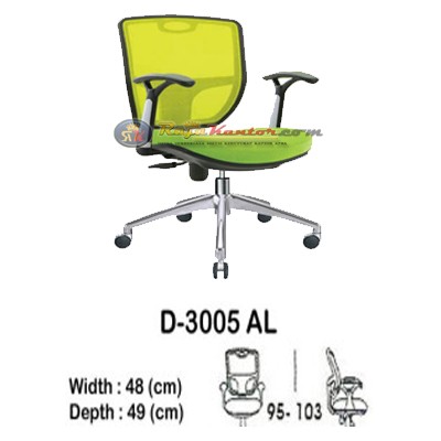 Kursi Kantor (Staff & Sekretaris) Indachi D-3005 AL