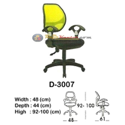 Kursi Kantor (Staff & Sekretaris) Indachi D-3007