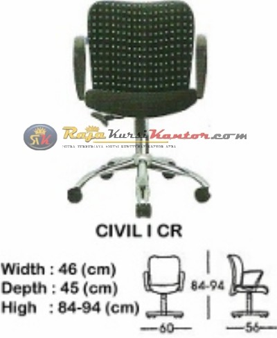 Kursi Kantor(Staff & Sekretaris) Indachi Civil I CR