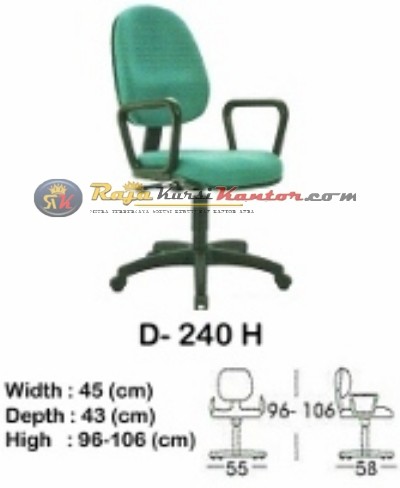 Kursi Kantor (Staff & Sekretaris) Indachi D-240 H