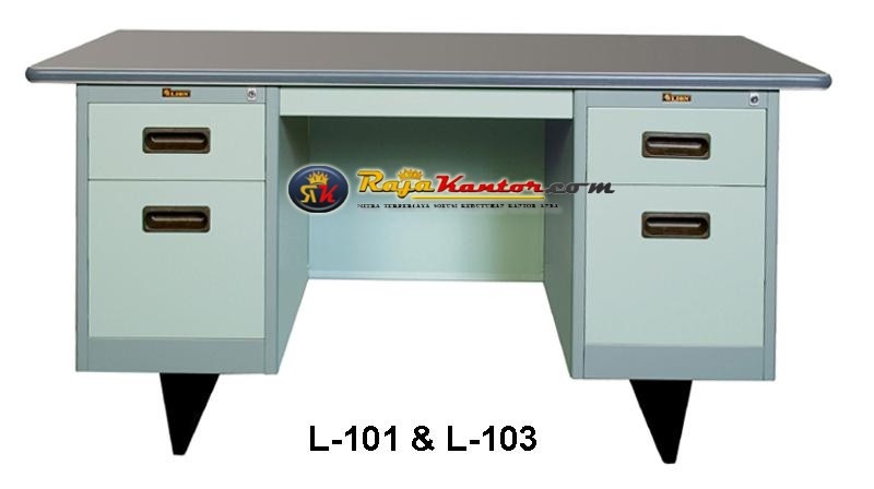 Meja Kantor Lion - Meja Kantor Besi type L-101 & L-103