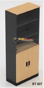 High Point One - Lemari Arsip Tinggi Kaca + Panel type ST-437