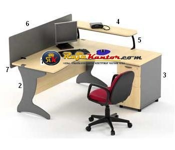 High Point Nine - Meja Kantor Oxford Workstation-1