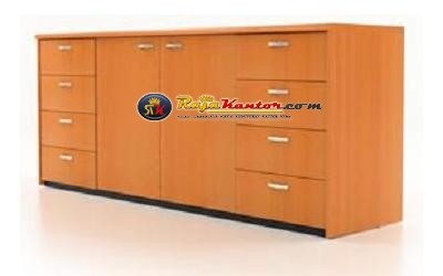 High Point Classe - Credenza 2 Pintu+Laci-Laci Dark Cherry STC-1954