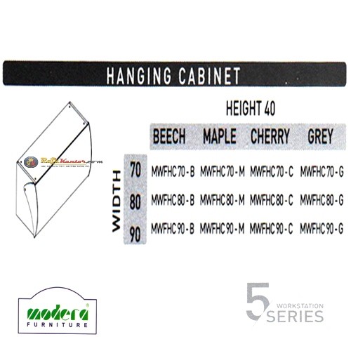 Modera 5 Workstation Series - Hanging Cabinet
