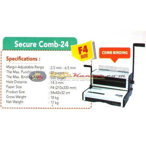 Mesin Binding Secure - Secure Comb-24