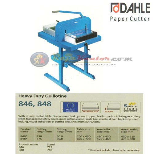 Dahle Pepper Cutter Heavy Duty Guillotine 848