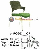 Kursi Susun Indachi V-Pose III CR