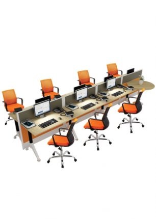 Partisi Kantor Donati 2,5cm 8 Chairs