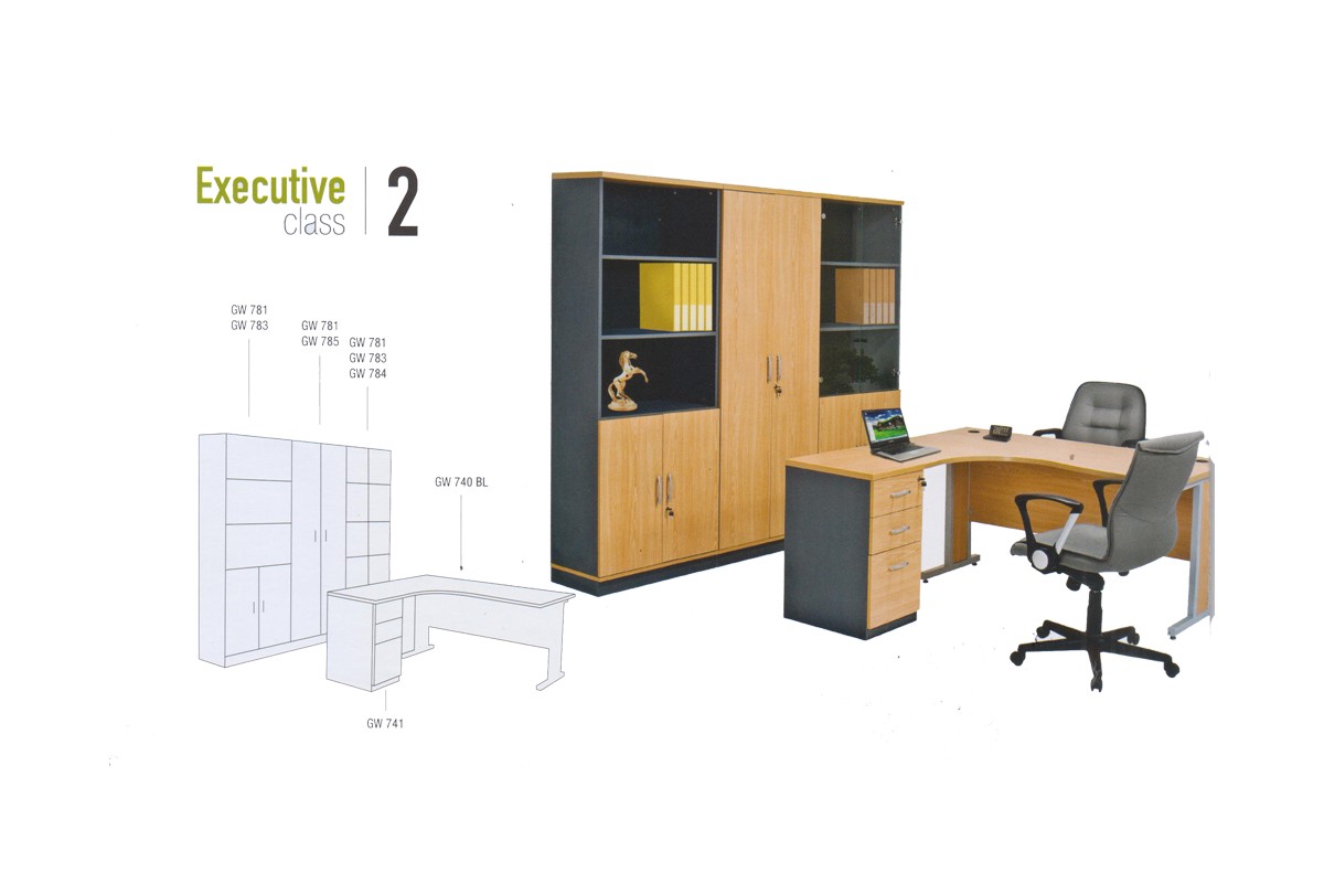 Meja Kantor Global Executive 2 Class