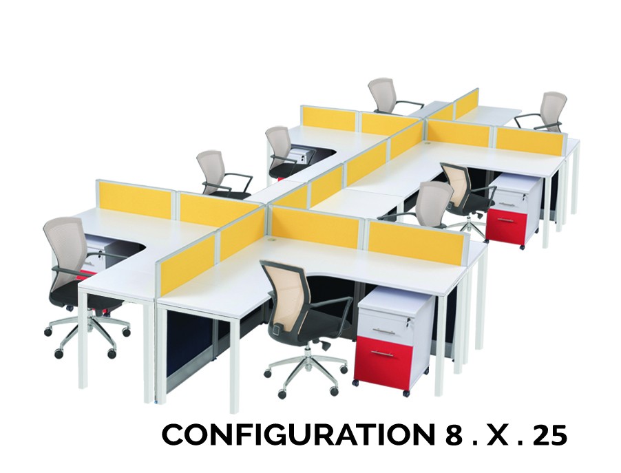 Partisi Kantor Ichiko 8 Configuration X 25
