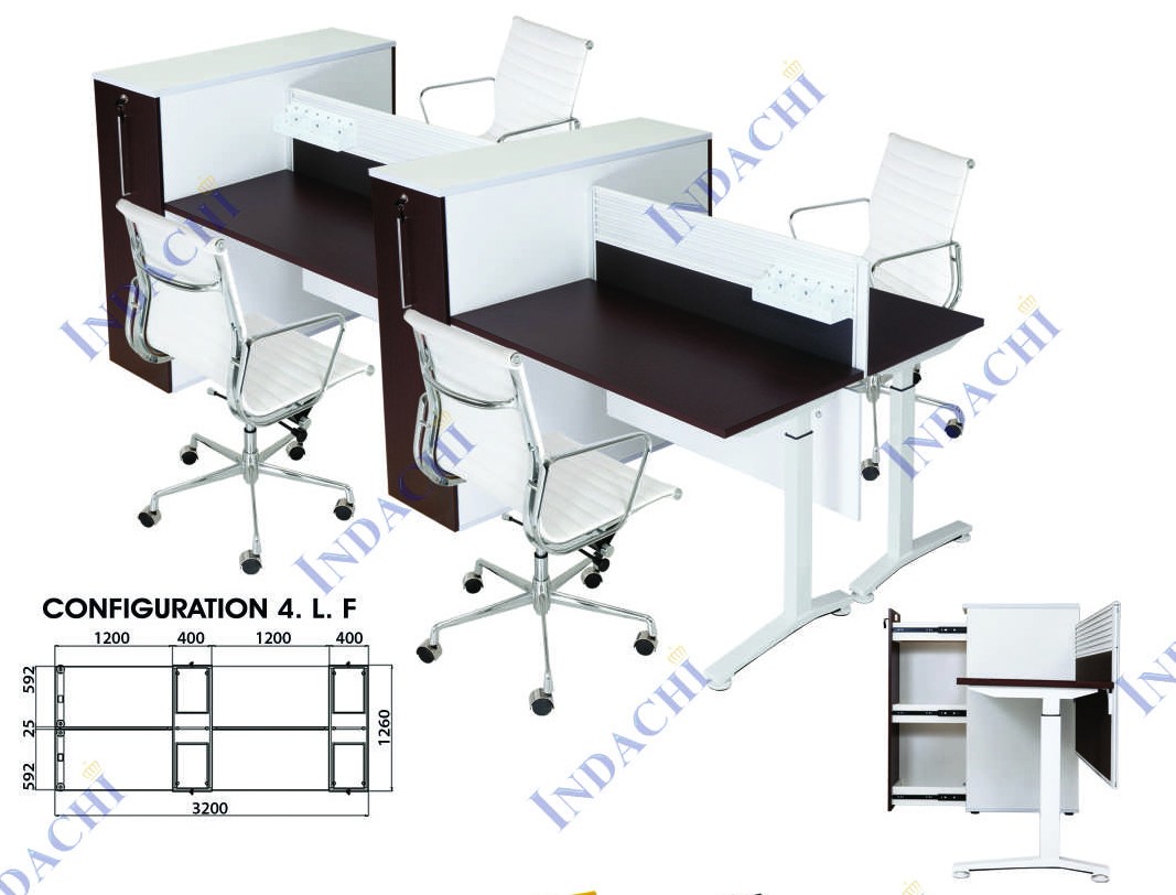 Partisi Kantor Indachi Configuration 4 LF