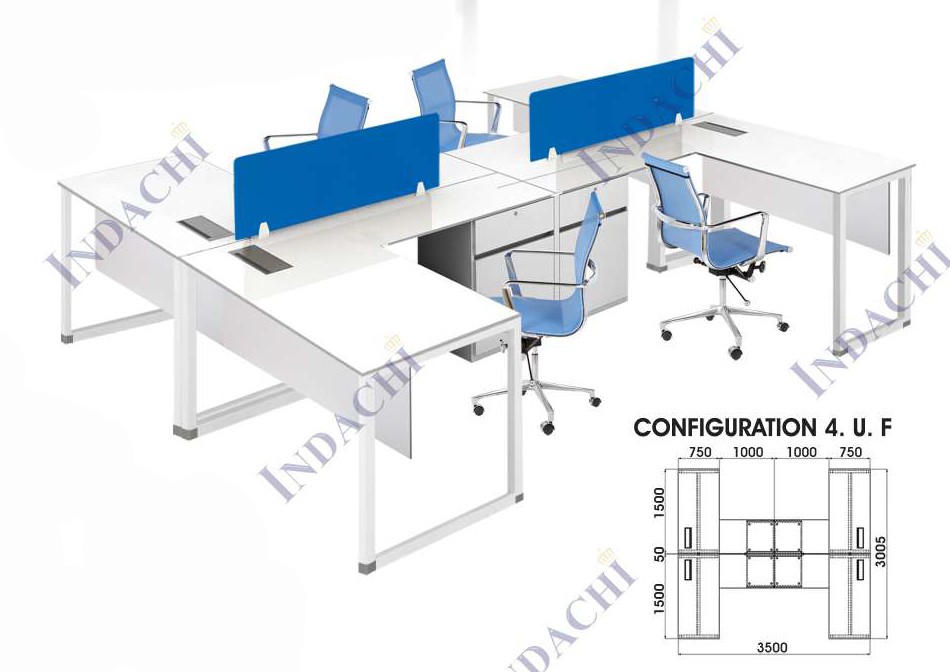 Partisi Kantor Indachi Configuration 4 UF