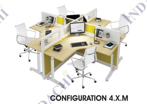 Partisi Kantor Indachi Configuration 4 XM
