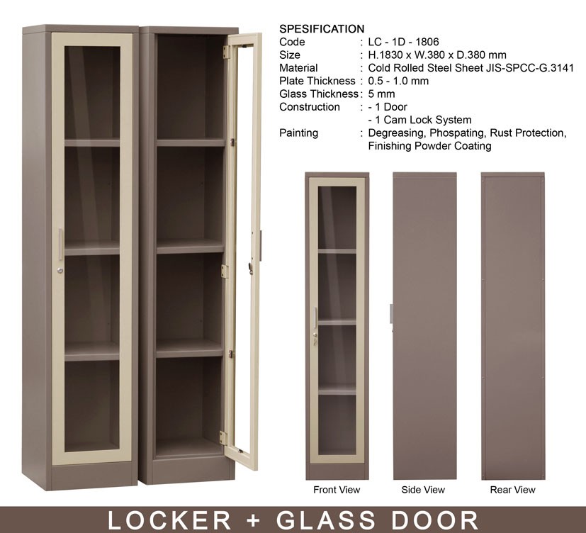 Locker Besi Alba Tanpa Kaki LC-1D-1806