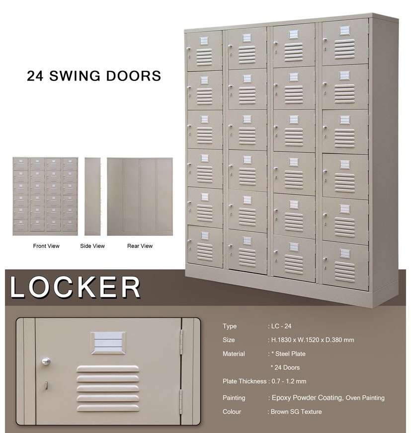 Locker Besi Alba Tanpa Kaki LC 24