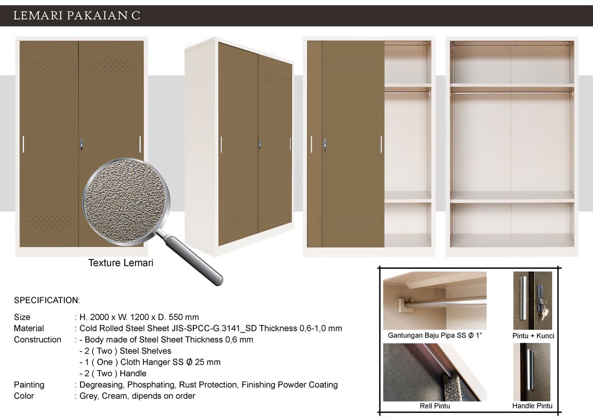 Lemari Pakaian Alba C