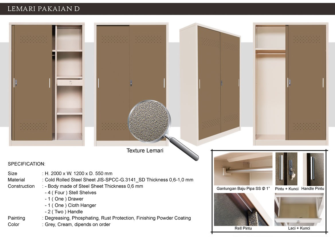 Lemari Pakaian Alba D
