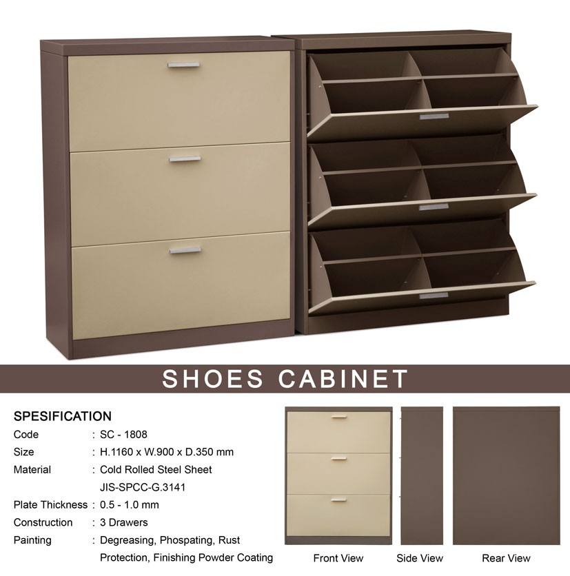 Rak Sepatu Besi Alba SC 1808