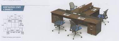 Eco Office Meja Staff 4 Orang A