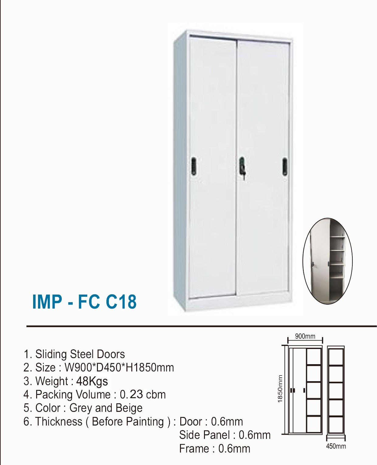 Lemari Arsip Importa IMP-FC C18