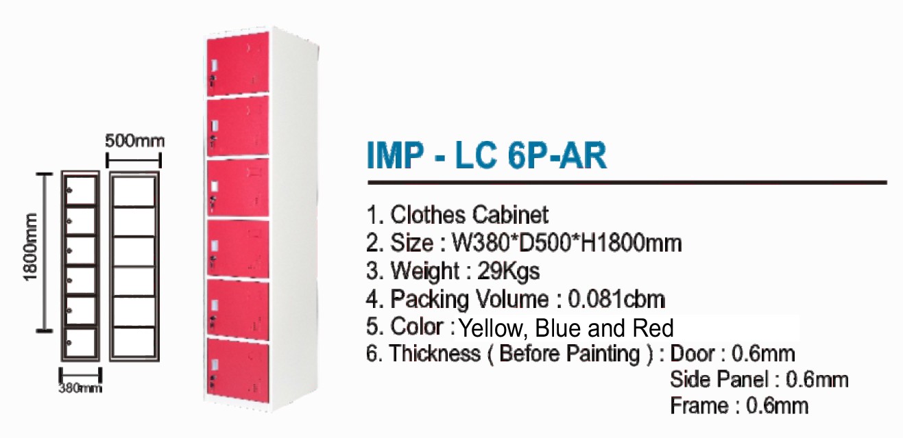 Locker Importa IMP-LC 6P AR