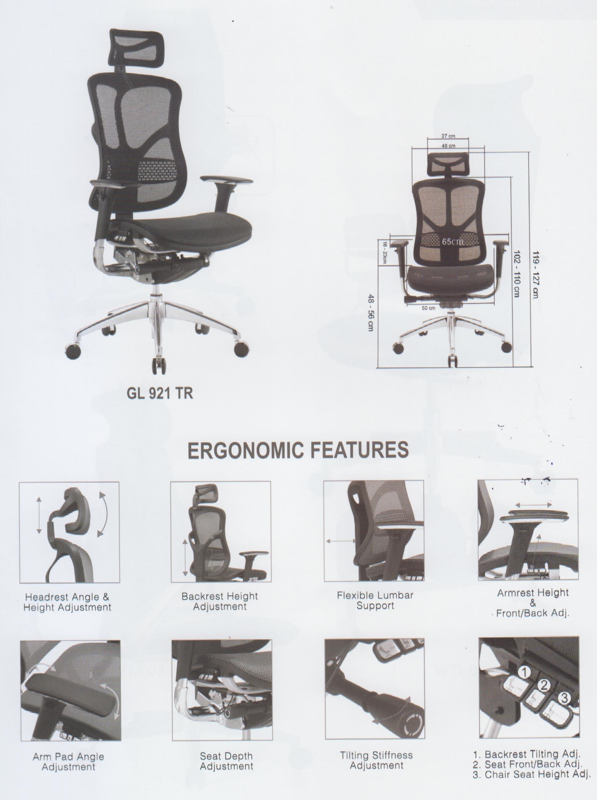 Kursi Kantor Ergotec GL 921 TR