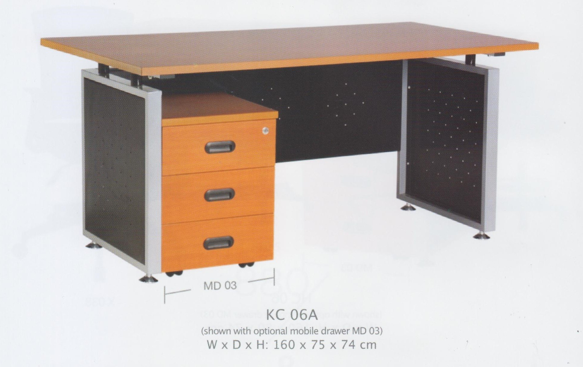 Meja Kantor Ergotec KC 06 A
