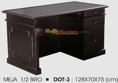 Meja Kantor Donati Meja 1/2 Biro DOT - 3 (Melamic Series)