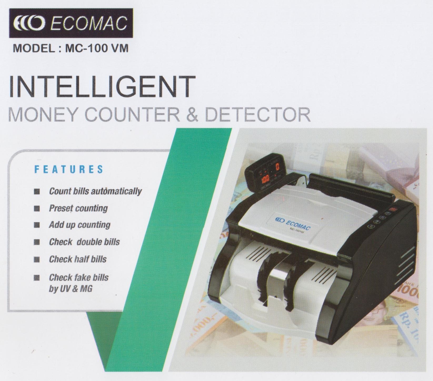 Mesin Penghitung Uang Ecomac MC-100 VM