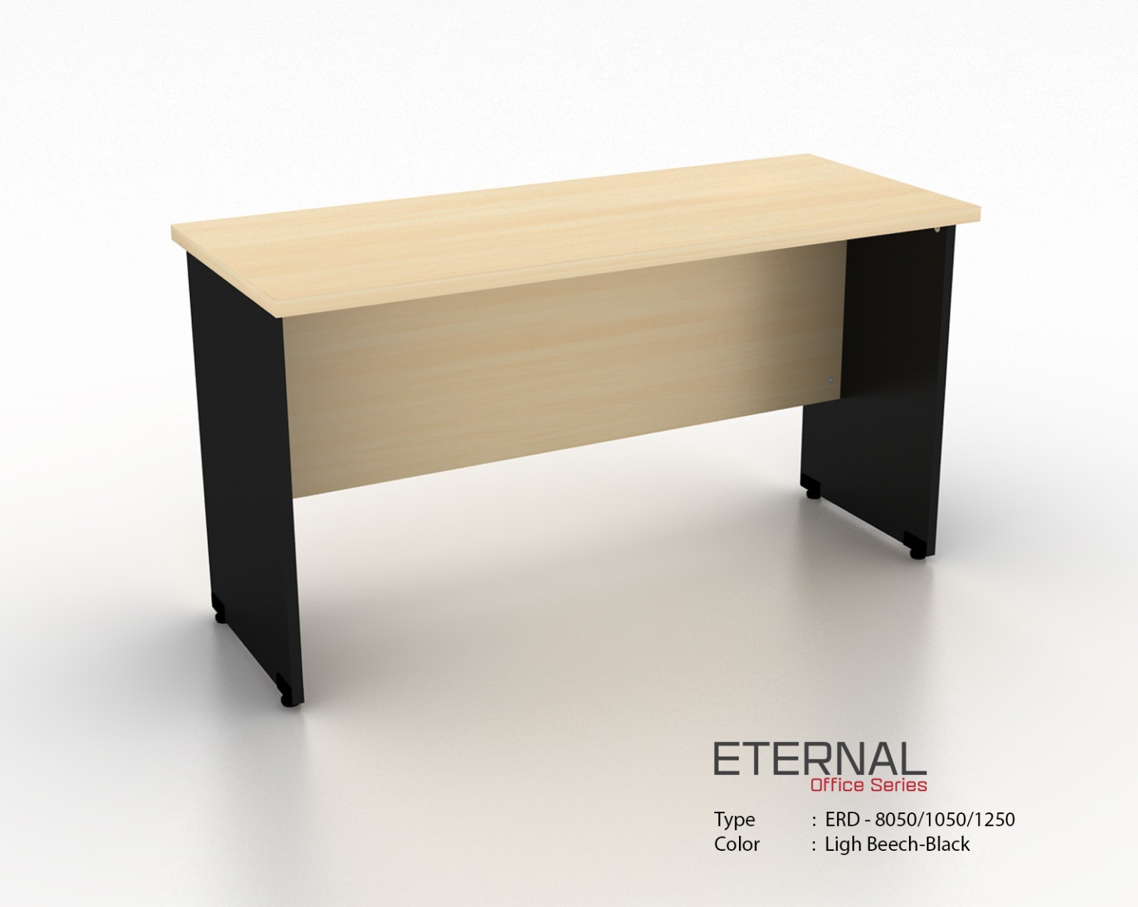 Meja Kantor Jakarta WINITY Eternal ERD Ligh Beech Black