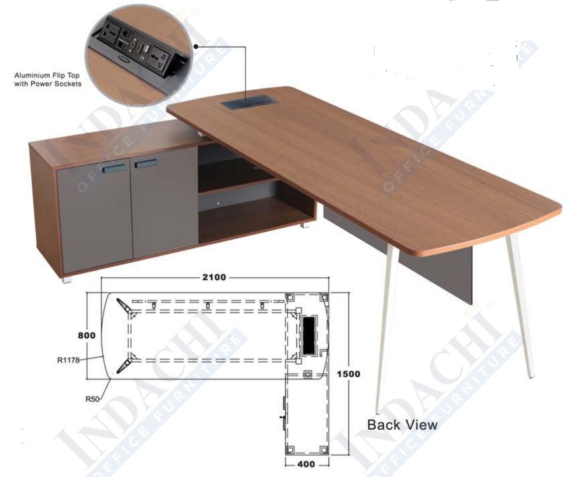 Meja Kantor Indachi Elvaro Dir. 210