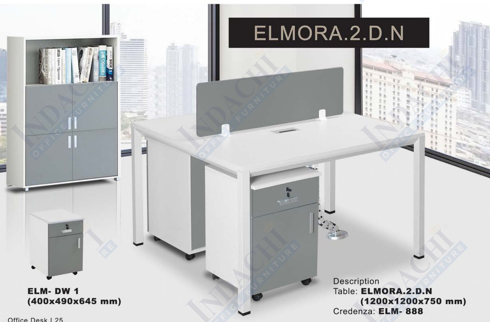 Partisi Kantor Indachi Elmora 2 DN