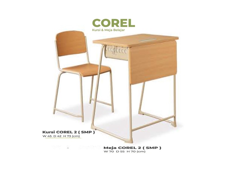 KURSI DAN MEJA SEKOLAH SMP DONATI COREL 2