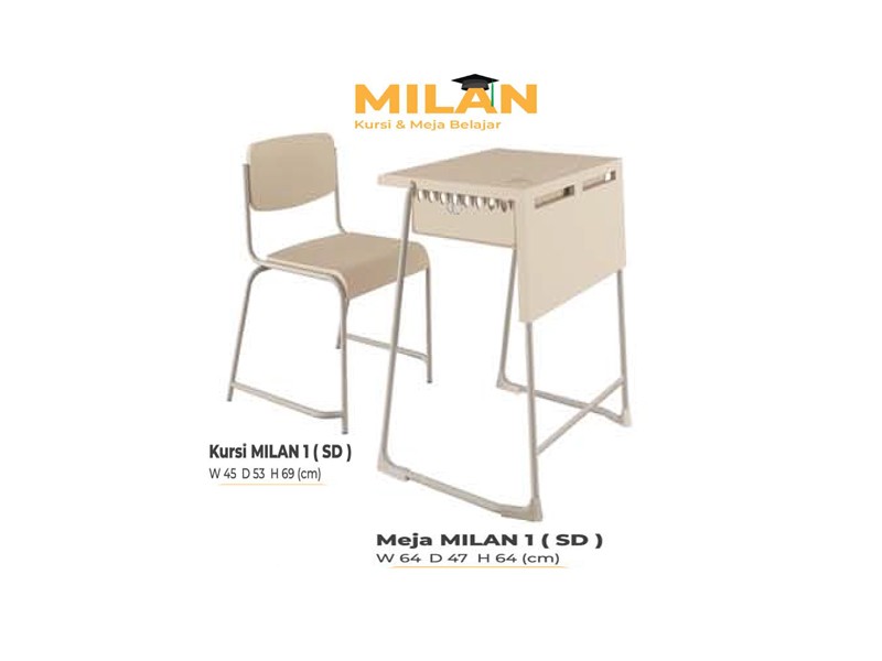 KURSI DAN MEJA SEKOLAH SD MILAN 1 DONATI